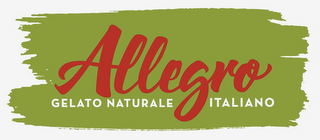 ALLEGRO GELATO NATURALE ITALIANO logo