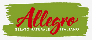 ALLEGRO GELATO NATURALE ITALIANO logo