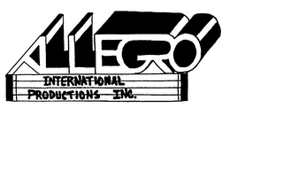 ALLEGRO INTERNATIONAL PRODUCTIONS INC.