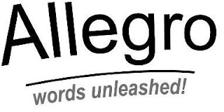 ALLEGRO WORDS UNLEASHED! logo