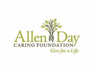 ALLEN DAY CARING FOUNDATION GIVE FOR A LIFE logo
