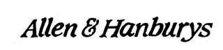 ALLEN & HANBURYS logo