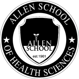 ALLEN SCHOOL OF HEALTH SCIENCES ALLEN SCHOOL EST. 1961 logo