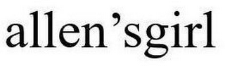 ALLEN'SGIRL logo