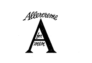 ALLERCREME A FOR MEN logo
