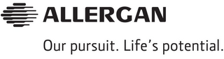 ALLERGAN OUR PURSUIT. LIFE'S POTENTIAL. logo