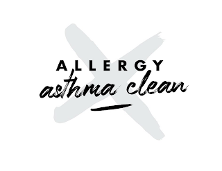 ALLERGY ASTHMA CLEAN X logo