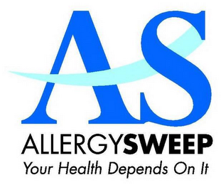 ALLERGY SWEEP YOUR HEALTH DEPENDS ON IT AS logo