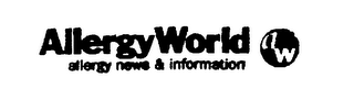 ALLERGYWORLD ALLERGY NEWS AND & INFORMATION AW logo