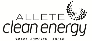 ALLETE CLEAN ENERGY SMART. POWERFUL. AHEAD. logo
