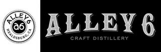 ALLEY 6 CRAFT DISTILLERY A6 HEALDSBURG,CA logo