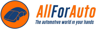 ALLFORAUTO THE AUTOMOTIVE WORLD IN YOURHANDS logo