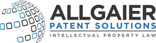 ALLGAIER PATENT SOLUTIONS INTELLECTUAL PROPERTY LAW logo