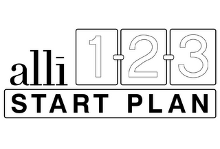 ALLI 1 2 3 START PLAN