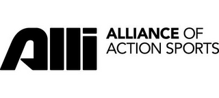 ALLI ALLIANCE OF ACTION SPORTS logo
