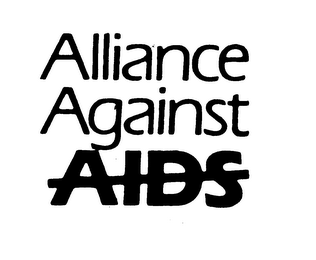 ALLIANCE AGAINST AIDS logo