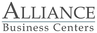 ALLIANCE BUSINESS CENTERS logo