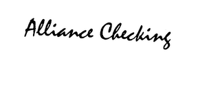 ALLIANCE CHECKING logo