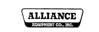 ALLIANCE EQUIPMENT CO., INC. logo