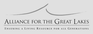 ALLIANCE FOR THE GREAT LAKES ENSURING A LIVING RESOURCE FOR ALL GENERATIONS logo