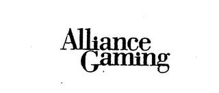 ALLIANCE GAMING logo
