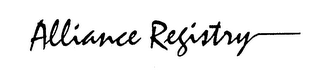 ALLIANCE REGISTRY logo