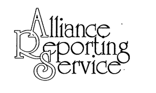 ALLIANCE REPORTING SERVICE logo