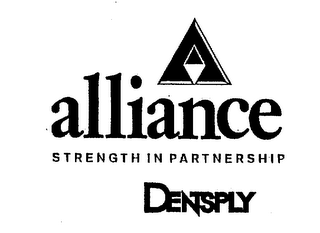 ALLIANCE STRENGTH IN PARTNERSHIP DENTSPLY logo