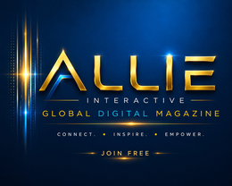 ALLIE INTERACTIVE GLOBAL DIGITAL MAGAZINE CONNECT. INSPIRE. EMPOWER. JOIN FREE logo