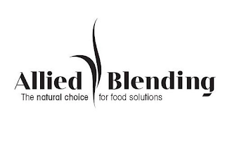 ALLIED BLENDING THE NATURAL CHOICE FOR FOOD SOLUTIONS logo