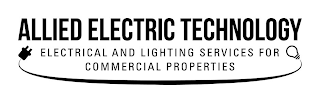 ALLIED ELECTRIC TECHNOLOGY ELECTRICAL AND LIGHTING SERVICES FOR COMMERCIAL PROPERTIES logo