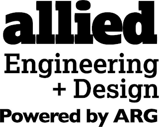 ALLIED ENGINEERING + DESIGN POWERED BY ARG logo