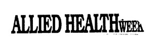 ALLIED HEALTHWEEK logo