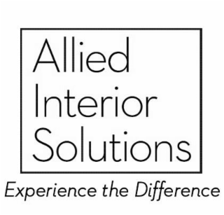 ALLIED INTERIOR SOLUTIONS EXPERIENCE THE DIFFERENCE logo