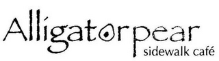 ALLIGATOR  PEAR SIDEWALK CAFÉ logo