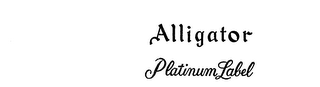 ALLIGATOR PLATINUM LABEL logo