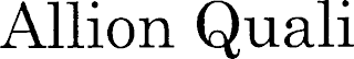 ALLION QUALI logo