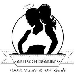 ·ALLISON FRAHN'S· 100% TASTE & 0% GUILT logo