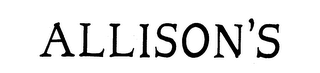 ALLISON'S logo