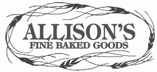 ALLISON'S FINE BAKED GOODS logo