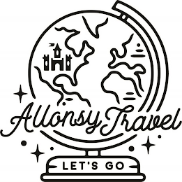 ALLONSY TRAVEL LET'S GO logo