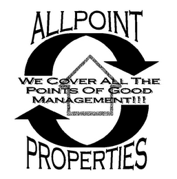 ALLPOINT WE COVER ALL THE POINTS OF GOOD MANAGEMENT!!! PROPERTIES logo