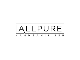 ALLPURE HAND SANITIZER logo