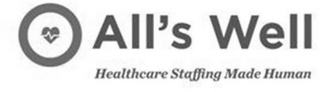 ALL'S WELL HEALTHCARE STAFFING MADE HUMAN logo