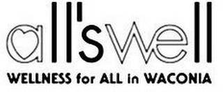 ALL'S WELL WELLNESS FOR ALL IN WACONIA logo
