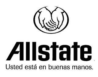 ALLSTATE USTED ESTA EN BUENAS MANOS. logo