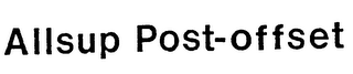 ALLSUP POST-OFFSET logo