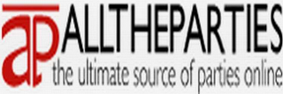 ALLTHEPARTIES THE ULTIMATE SOURCE OF PARTIES ONLINE logo