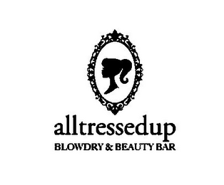 ALLTRESSEDUP BLOWDRY & BEAUTY BAR logo