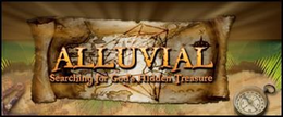ALLUVIAL SEARCHING FOR GOD'S HIDDEN TREASURE logo